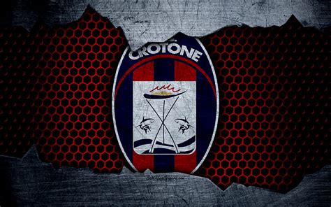 Crotone art, Serie A, soccer, logo, football club, Crotone FC, metal ...