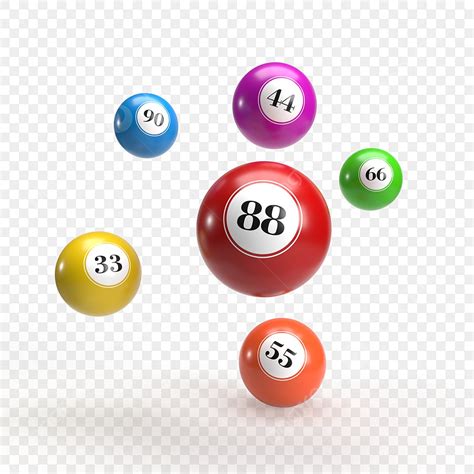 Bingo Balls Clipart Vector, Bingo Balls With Lucky Numbers On A Transparent Background, Bonus ...