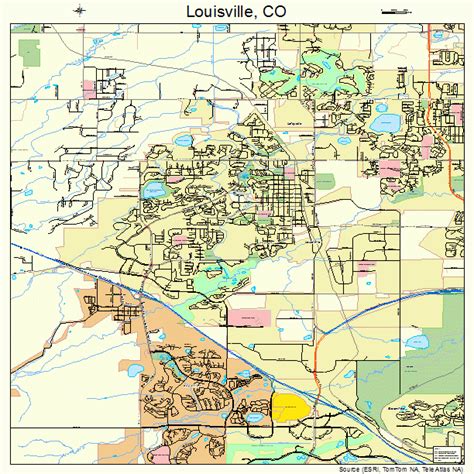 Louisville Colorado Street Map 0846355