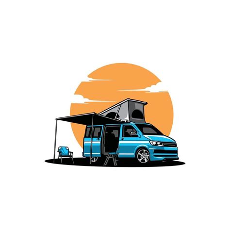 Camper van vector isolated illustration 3332753 Vector Art at Vecteezy