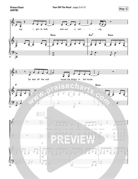 Tear Off The Roof Sheet Music PDF (Brandon Lake) - PraiseCharts