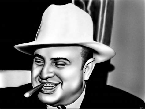 Al Capone Cigar Chicago Gangster Mobster Wall Stickers Art Huge Print ...