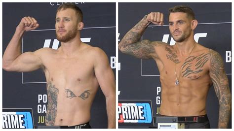 The UFC 291 Main Event Weigh-In Video: Dustin Poirier vs. Justin ...