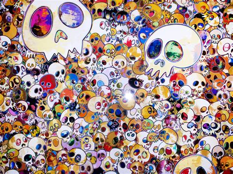 Takashi Murakami Skull Art