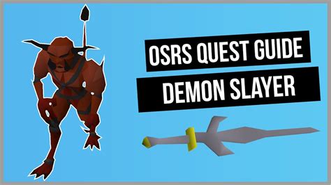 OSRS: Demon Slayer Quest Guide - Old School RuneScape - YouTube