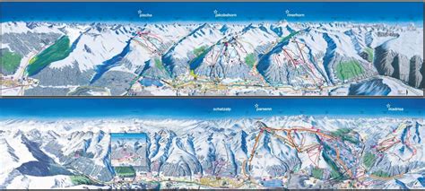 Davos Klosters Mountains - Ski Resorts Switzerland - ski map - Ski ...