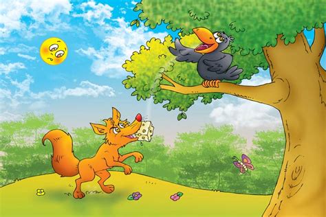 The Fox And The Crow Story For Kids In English With Moral