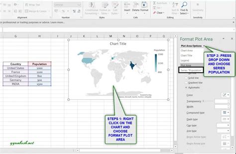 A complete guide to create and customize MAP CHARTS in EXCEL