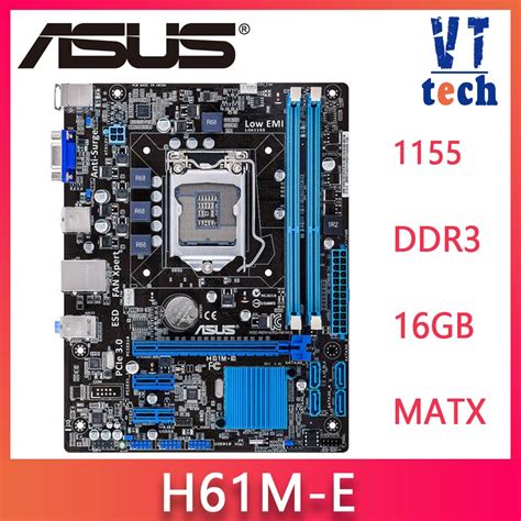 Lga 1155 Motherboard Asus H61m-e Motherboard Set G2030 Cpus And Ddr3 Ram 4g Dimm Intel Pci-e ...