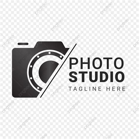 a camera logo with the word photo studio on it's front and bottom corner