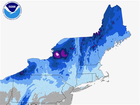 Northeast Snowfall Map • NYSkiBlog Directory