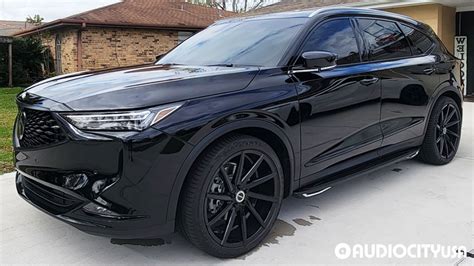 2022 Acura MDX on 22" Strada Wheels Sega Gloss Black | Gallery | AudioCityUSA