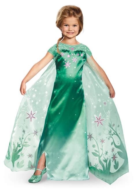 Elsa Frozen Fever Toddler Girls Costume - Princess Costumes