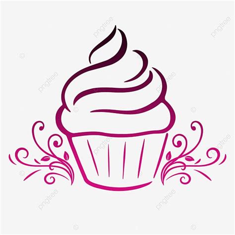 Cupcake Simple Silhouette PNG Transparent, Cupcake Png Ornament Simple ...