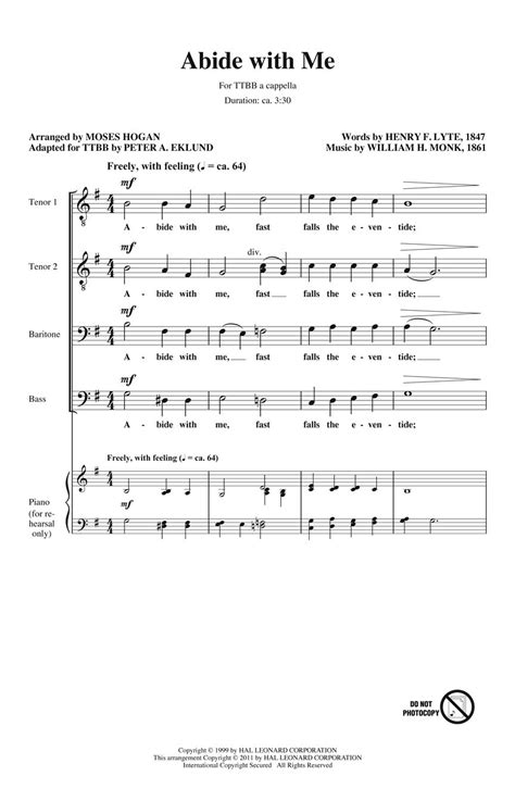 Abide With Me Sheet Music by Hogan/Eklund (SKU: 08753674) - Stanton's ...