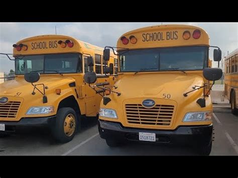 Bus 50, 2018 Blue Bird Vision CNG school bus. A short conventional ...