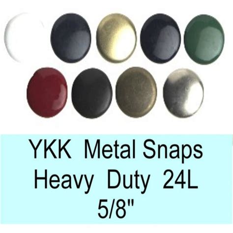 12 SETS Heavy Duty Snap Fasteners 24L 5/8 YKK