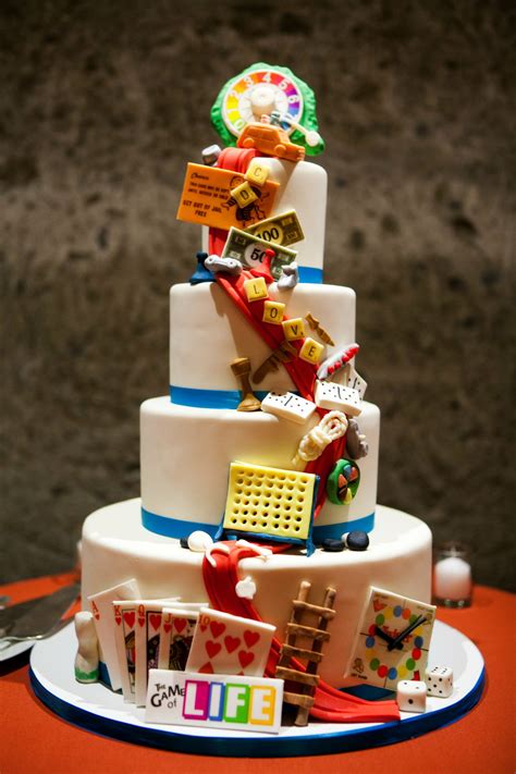 Board Game Wedding Cake