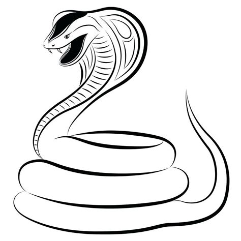 King Cobra Snake Drawing | Free download on ClipArtMag