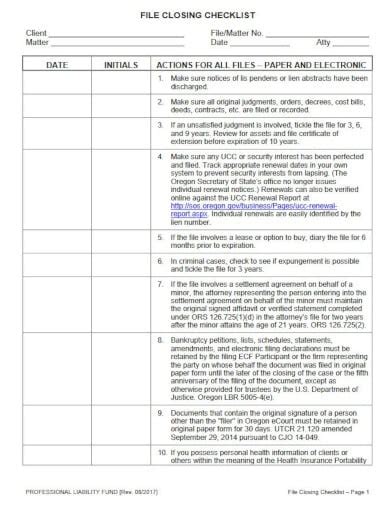 13+ Closing Checklist Templates - PDF, PSD, Google Docs, Word | Free & Premium Templates