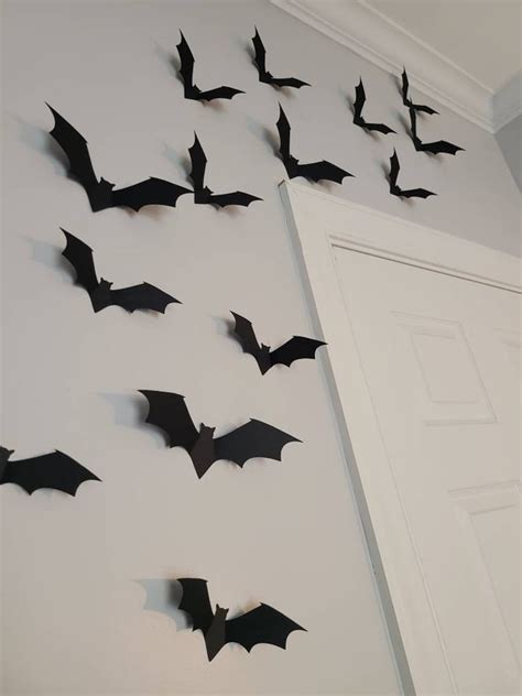 Flying Bat Halloween Decor | Black Bat Wall Decor | POPSUGAR Home Photo 7