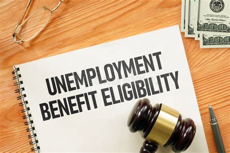 Unemployment Benefit Eligibility is Shown Using the Text Stock Photo ...