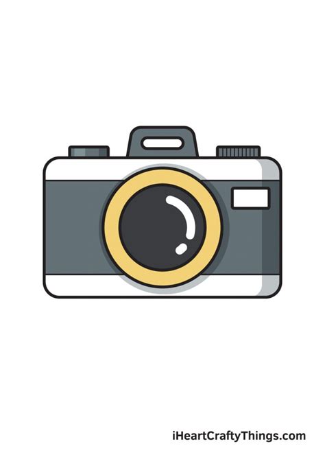 Camera Drawing - How To Draw A Camera Step By Step