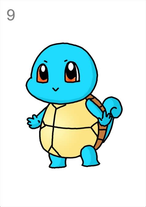 How to Draw Squirtle from Pokemon - Step by Step Easy Drawing Guides ...