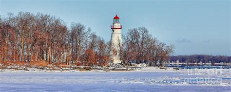 Marblehead Lighthouse in Winter Photograph by Jack Schultz - Fine Art ...