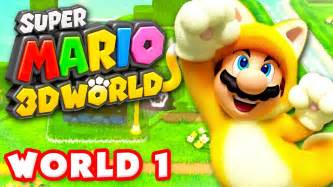 Super Mario 3D World - Walkthrough Part 1 - World 1 100% (Nintendo Wii U Gameplay) - YouTube