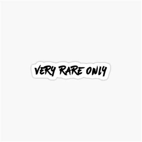 "Very Rare Only - VRO" Sticker for Sale by ODNRY | Redbubble