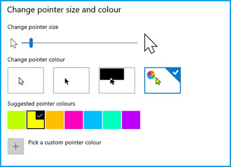 How To Change Mouse Pointer Color In Windows 10?