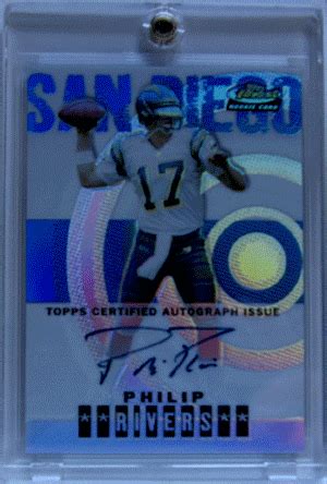 Baseball Card Breakdown: Refraction Action: Philip Rivers 2004 Topps Finest