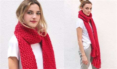 The Moss Stitch Scarf Knitting Pattern - Sheep and Stitch