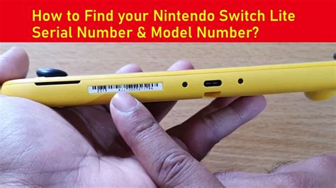 How to Find your Nintendo Switch Lite Serial Number & Model Number? - YouTube