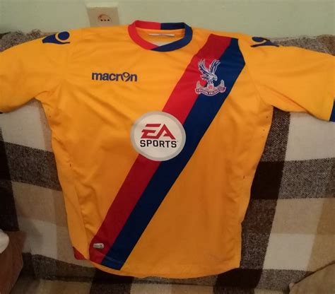 Crystal Palace Away football shirt 2016 - 2017. Sponsored by EA Sports