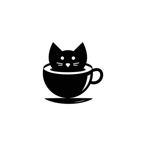 Coffee cat Logo Design Vector illustration 7624814 Vector Art at Vecteezy