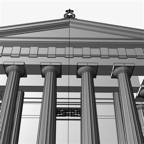 greek doric temple 3d model