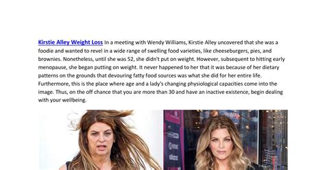 Kirstie Alley Weight Loss Journey.pdf | DocDroid