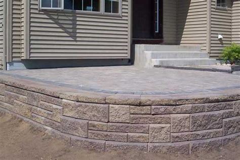 How to Build a Raised Patio with Retaining Wall Blocks