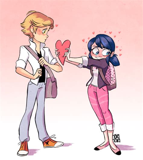 Marinette and Adrien - Miraculous Ladybug Fan Art (40284595) - Fanpop