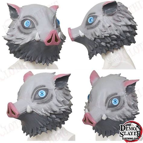 Inosuke Boar Mask Cosplay Halloween Kimetsu No Yaiba - Demon Slayer ...