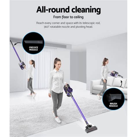 Handheld Vacuum Cleaner Stick Cordless Car Vacuum 2-speed Hepa Filter