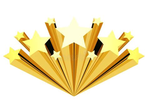 Gold Star Clip Art Isolated On A White Stock Illustration - Image: 20329214