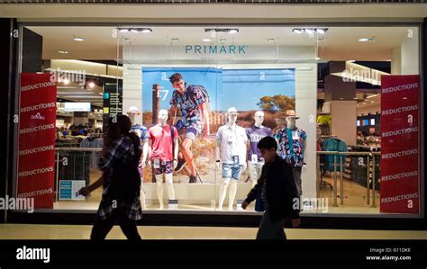 Wood Green, North London, 7 May 2016 - Window display of Primark store in Wood Green. Primark ...