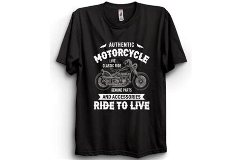 Biker T-shirt with Vintage Motorcycle Graphic by Fvecty · Creative Fabrica