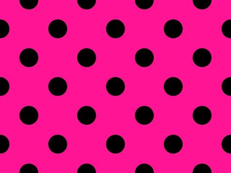 Premium Vector | Black color polka dots over deep pink background