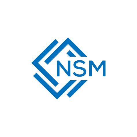 nsm letra logo diseño en blanco antecedentes. nsm creativo circulo letra logo concepto. nsm ...