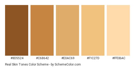 Real Skin Tones Color Scheme