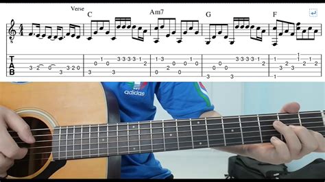 Purple Rain (Prince) - Easy Fingerstyle Guitar Playthrough Lesson With Tabs - YouTube